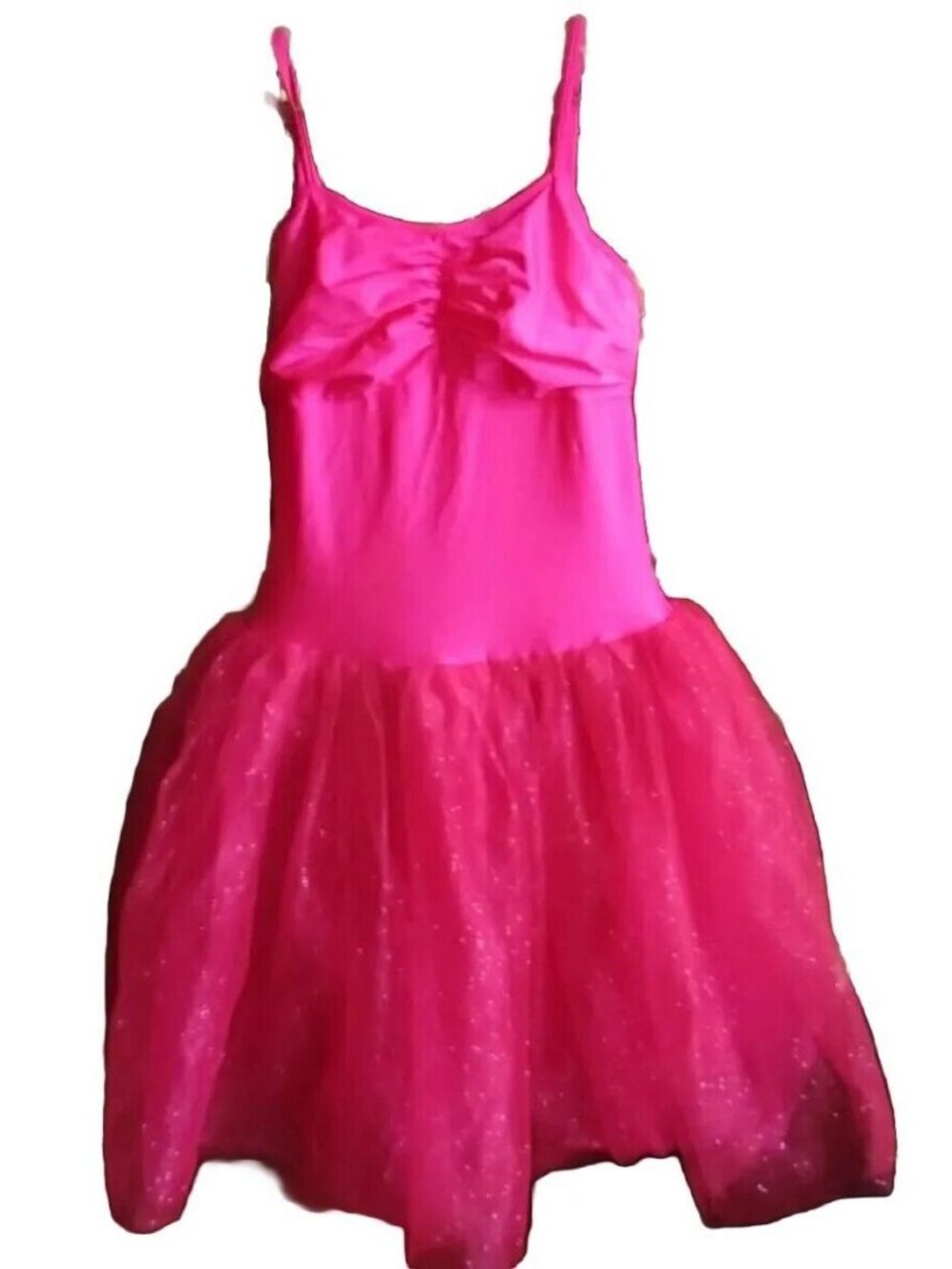 Girls Pink Fuscia Dance Unitard Child's Large LX REVOLUTION Dress TuTu Costume